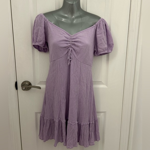 Lavender Off-Shoulder Sundress, Sz M - Picture 1 of 7